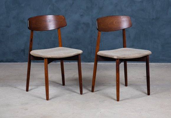 Mid-Century Rosewood Dining Chairs by Harry Østergaard for Randers Furniture Factory, 1960s, Set of 4-ZGQ-1769566