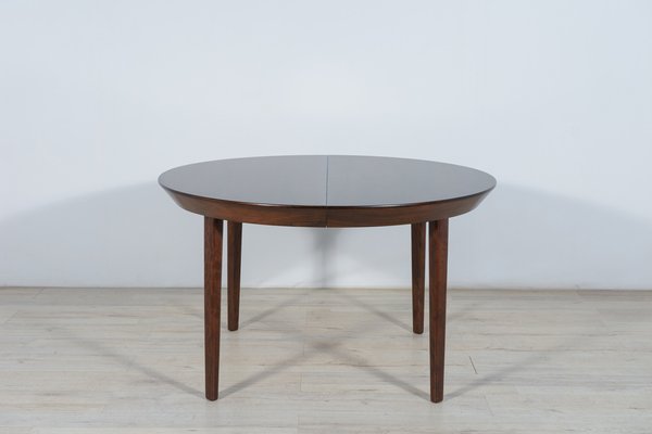 Mid-Century Rosewood Extendable Table by Ole Hald for Gudme Møbelfabrik, 1970s-NIT-1364444