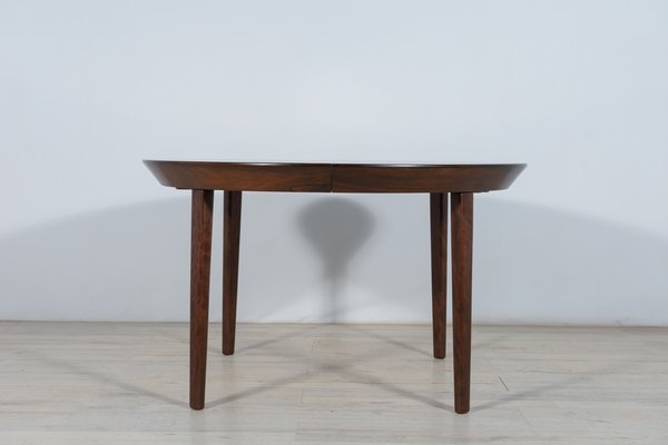 Mid-Century Rosewood Extendable Table by Ole Hald for Gudme Møbelfabrik, 1970s-NIT-1364444