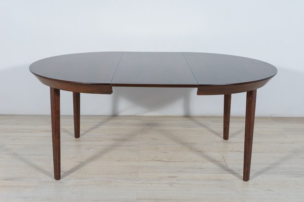 Mid-Century Rosewood Extendable Table by Ole Hald for Gudme Møbelfabrik, 1970s-NIT-1364444