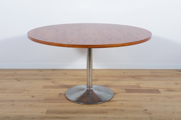 Mid-Century Rosewood Round Dining Table, 1970s-NIT-1431596