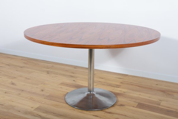 Mid-Century Rosewood Round Dining Table, 1970s-NIT-1431596