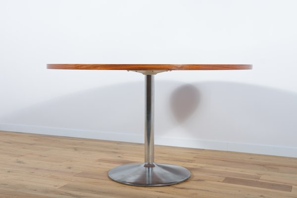 Mid-Century Rosewood Round Dining Table, 1970s-NIT-1431596