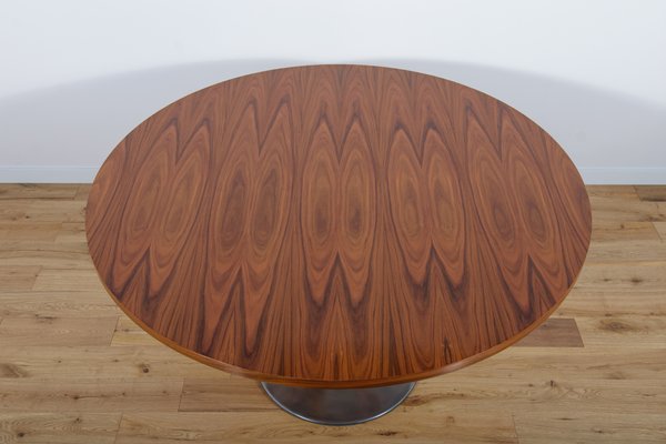 Mid-Century Rosewood Round Dining Table, 1970s-NIT-1431596