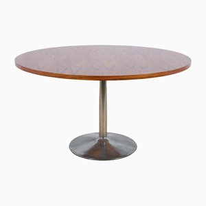 Mid-Century Rosewood Round Dining Table, 1970s-NIT-1431596