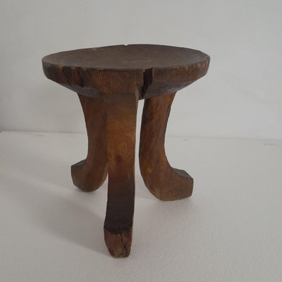 Mid-Century Rustico African Stools, Set of 3-LMR-1821897