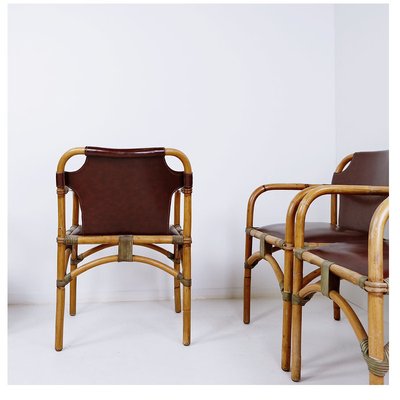 Mid-Century Safari Armchairs, 1960s, Set of 4-JG-1775470