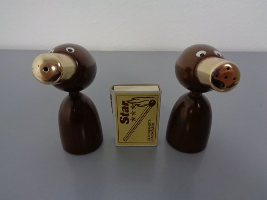 Mid-Century Salt and Pepper Shakers, 1960s, Set of 2-RDW-1436156