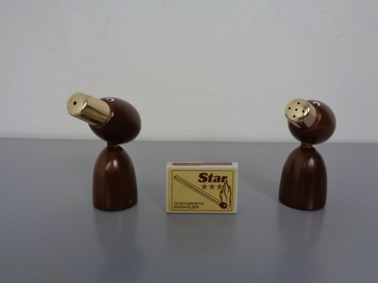 Mid-Century Salt and Pepper Shakers, 1960s, Set of 2-RDW-1436156