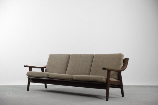 Mid-Century Scandinavian 3-Seat Sofa & Armchair by Hans J. Wegner for Getama, 1960s, Set of 2-ZAA-787258