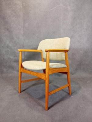 Mid-Century Scandinavian Armchair by Ejnar Larsen & Aksel Bender for Fritz Hansen, 1960s-EYI-1729608