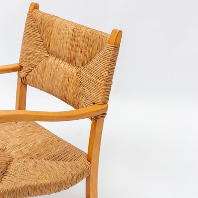 Mid-Century Scandinavian Beech Armchairs, Set of 2-QQA-778958