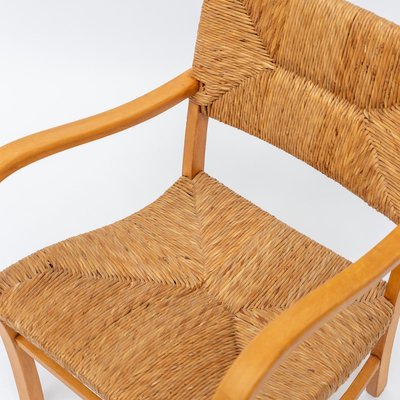 Mid-Century Scandinavian Beech Armchairs, Set of 2-QQA-778958