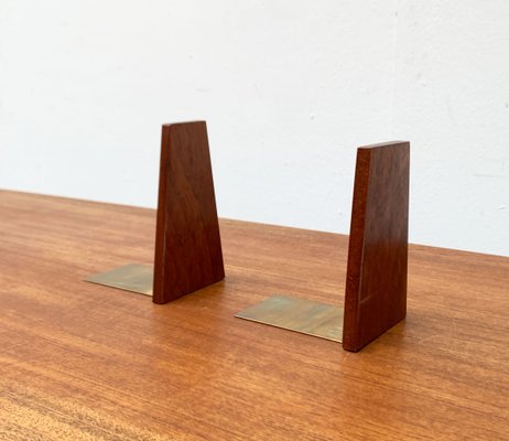 Mid-Century Scandinavian Bookends in Teak, 1960s, Set of 2-UAH-1438730