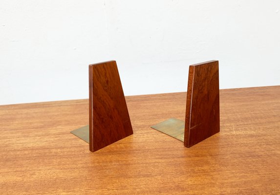 Mid-Century Scandinavian Bookends in Teak, 1960s, Set of 2-UAH-1438730