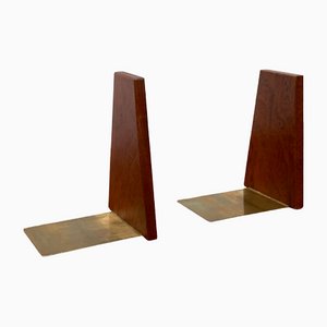 Mid-Century Scandinavian Bookends in Teak, 1960s, Set of 2-UAH-1438730