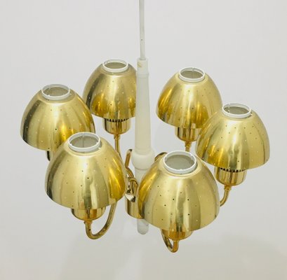 Mid-Century Scandinavian Brass Chandelier or Pendant by Hans-Agne Jakobsson for Hans-Agne Jakobsson Ab Markaryd, Sweden, 1960s-BMM-1240650