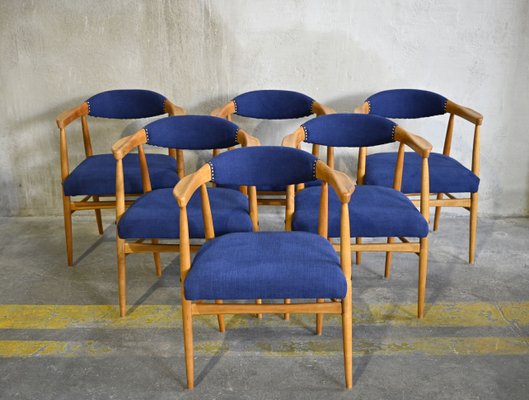 Mid-Century Scandinavian Dining Chairs, 1960s, Set of 6-QVY-780755