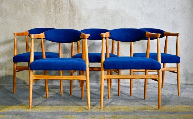 Mid-Century Scandinavian Dining Chairs, 1960s, Set of 6-QVY-780755