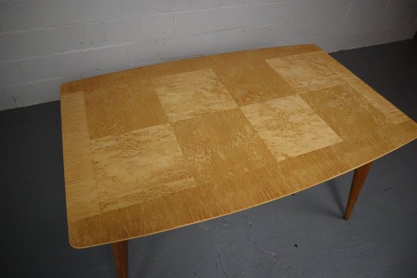 Mid-Century Scandinavian Dining Table in Karelian Birch-PMI-1742926