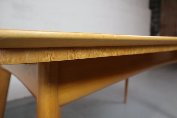 Mid-Century Scandinavian Dining Table in Karelian Birch-PMI-1742926