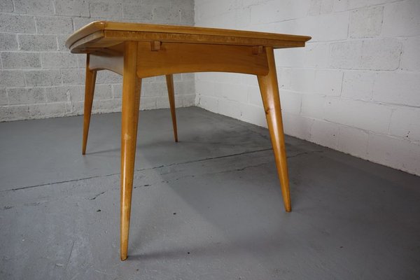 Mid-Century Scandinavian Dining Table in Karelian Birch-PMI-1742926