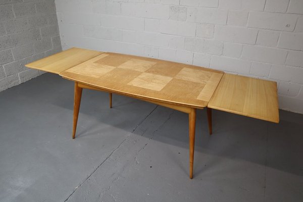 Mid-Century Scandinavian Dining Table in Karelian Birch-PMI-1742926