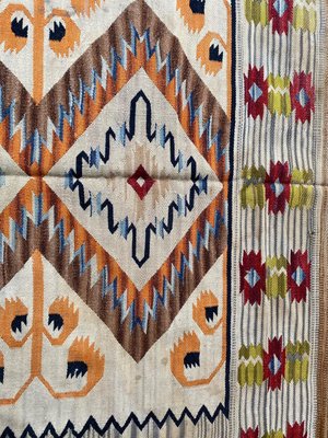 Mid-Century Scandinavian Flat Woven Kilim Rug-YMM-1131891