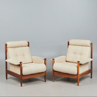 Mid-Century Scandinavian Lounge Chairs, Denmark, 1960s, Set of 2-BHG-1706752