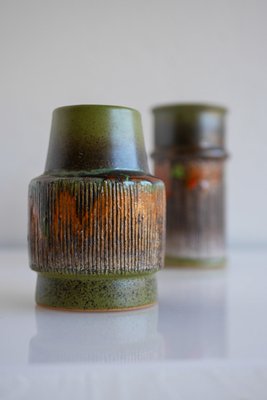 Mid-Century Scandinavian Modern Art Pottery Vases in Art Ceramic from Tilgmans, Sweden, Set of 2-JIE-2024665