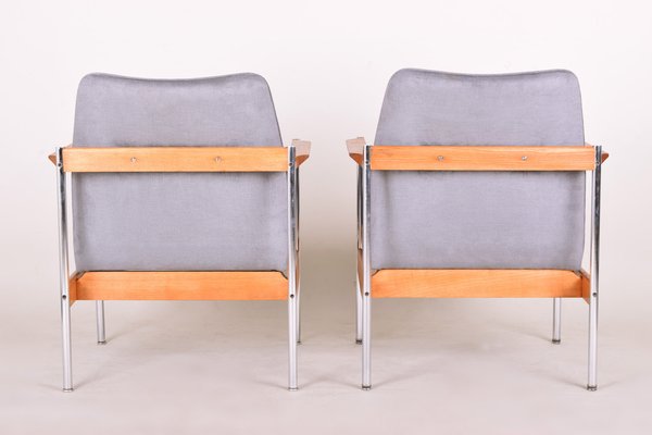 Mid-Century Scandinavian Oak Armchairs, 1970s, Set of 2-WHY-1790708