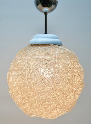 Mid-Century Scandinavian Pendant Light with Acrylic Optical Shade, 1960-MJY-1383782