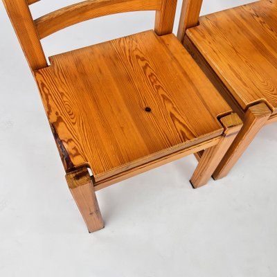 Mid-Century Scandinavian Pine Dining Chairs, 1960s, Set of 4-RMX-1723266