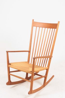 Mid-Century Scandinavian Rocking Chair in Oak by Hans Wegner for FDB, 1950s-FK-1048820