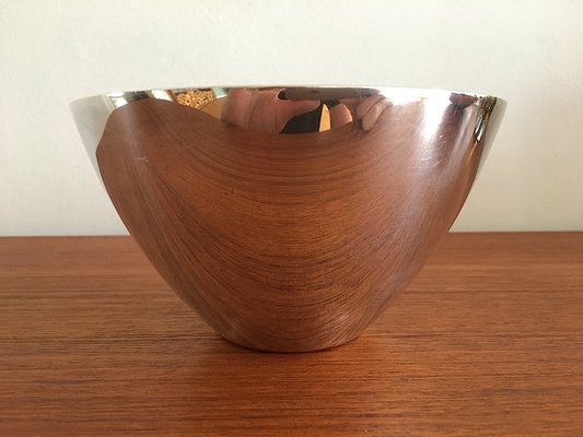 Mid-Century Scandinavian Silver-Plated Bowl from DSG Denmark, 1950s-OV-716042