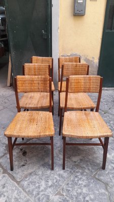 Mid-Century Scandinavian Style Chairs, Italy, 1960s, Set of 6-FOI-1739950