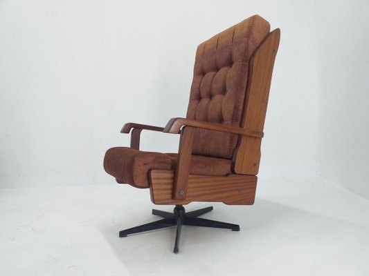 Mid-Century Scandinavian Swivel Armchair, Norway, 1970s-TZ-824603