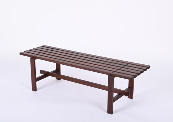 Mid-Century Scandinavian Teak Bench, 1960s-JDR-1328682