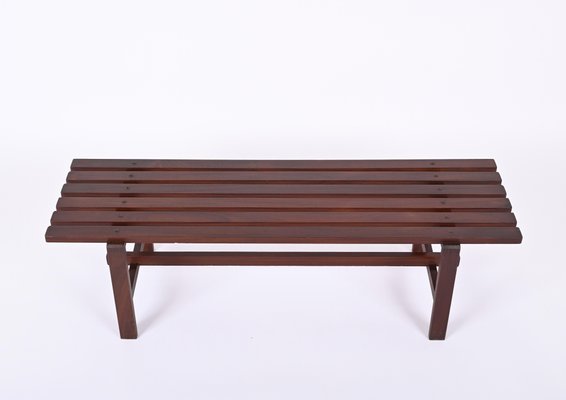 Mid-Century Scandinavian Teak Bench, 1960s-JDR-1328682