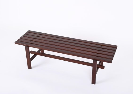 Mid-Century Scandinavian Teak Bench, 1960s-JDR-1328682