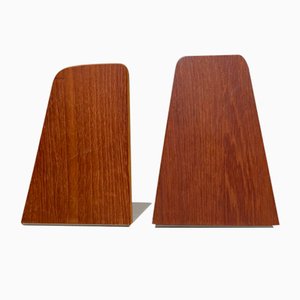 Mid-Century Scandinavian Teak Bookends, 1960s, Set of 2-LCR-1005402