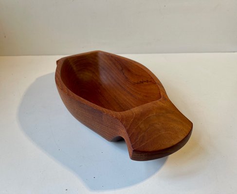 Mid-Century Scandinavian Teak Bowl, 1960s-LCR-1083266