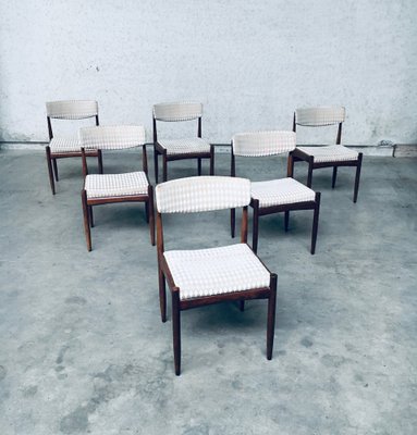 Mid-Century Scandinavian Teak Dining Chair Set, 1960s, Set of 6-RQV-1152730