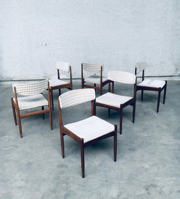 Mid-Century Scandinavian Teak Dining Chair Set, 1960s, Set of 6-RQV-1152730