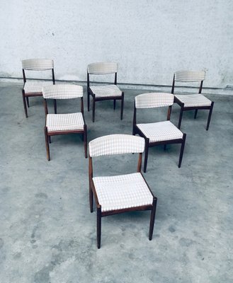 Mid-Century Scandinavian Teak Dining Chair Set, 1960s, Set of 6-RQV-1152730