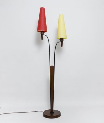 Mid-Century Scandinavian Teak Floor Lamp, 1950s-URD-1107685