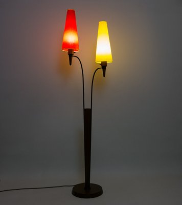 Mid-Century Scandinavian Teak Floor Lamp, 1950s-URD-1107685