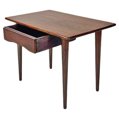 Mid-Century Scandinavian Wooden Table with Central Drawer, 1960s-GDD-1776509