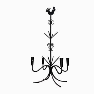 Mid-Century Scandinavian X-Mas Metal Candleholder by Gunnar Ander, 1960s-UAH-2020565