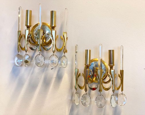 Mid-Century Sconces by Gaetano Sciolari, 1960s, Set of 2-NPC-805668